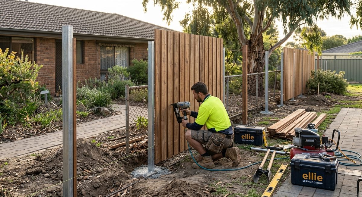 Outdoor living — timber fencing and screening